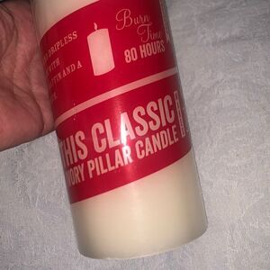 Trader Joe’s Limited Edition Pillar Candle White Heavy